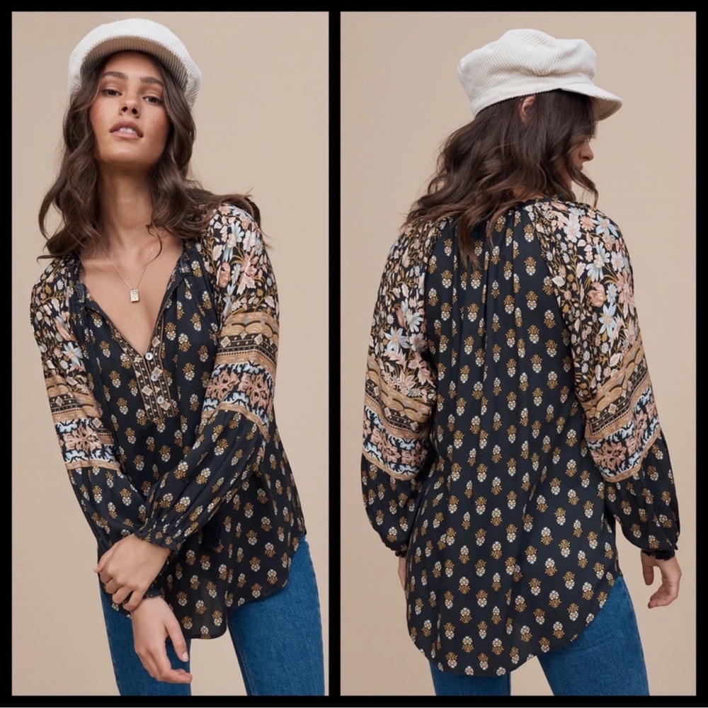 Arnhem Babylon Blouse in Midnight in XLarge - NWT